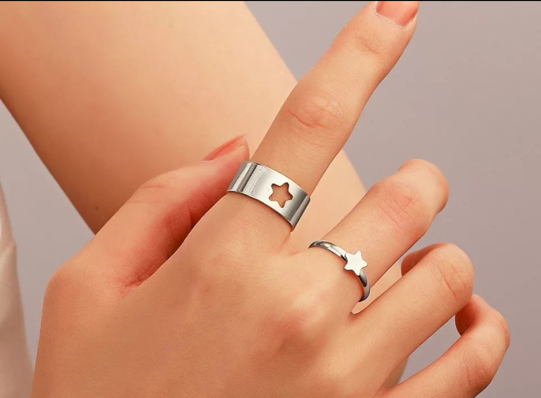 Celestial Bond Star Ring Set