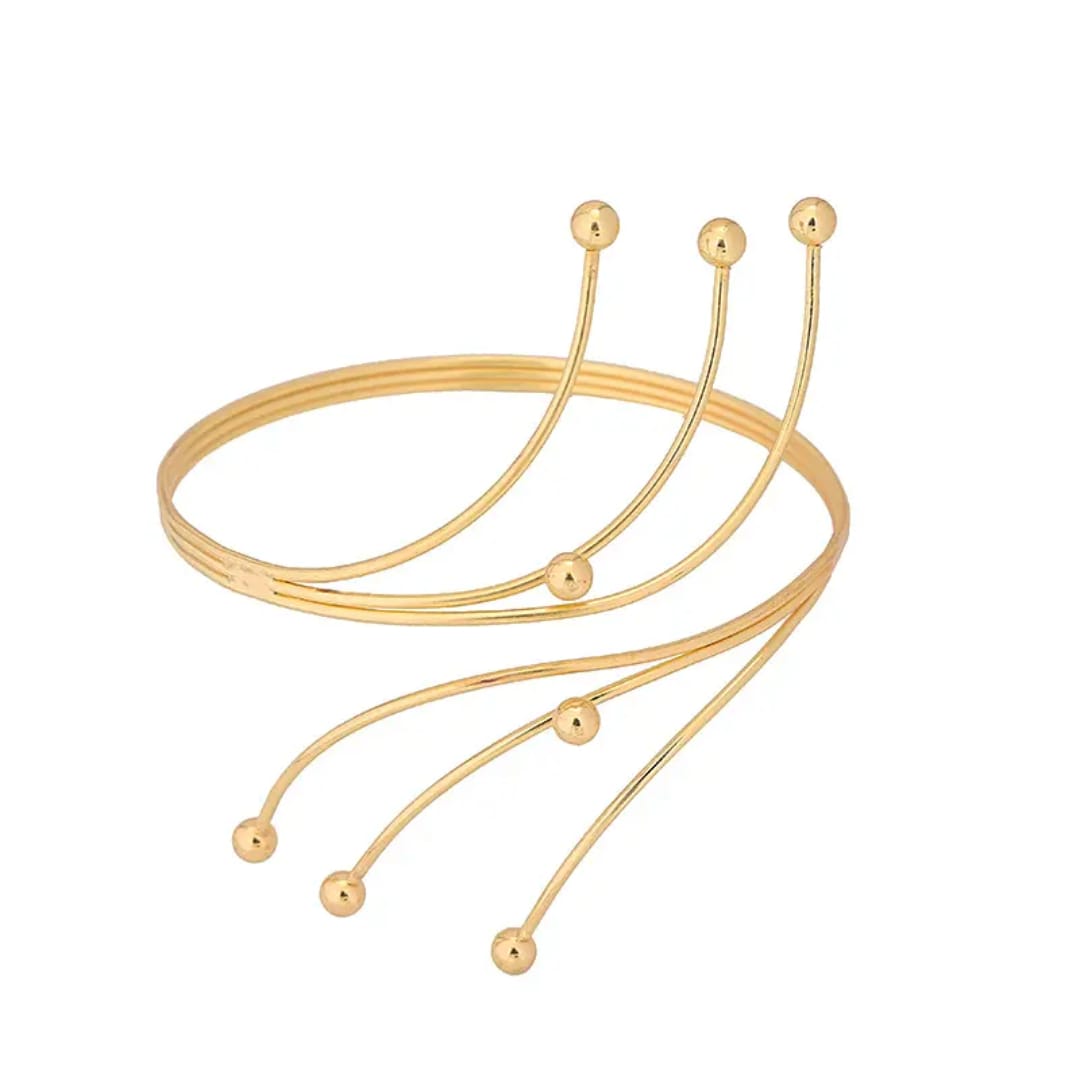 Elegant Gold-Tone Arm Cuff
