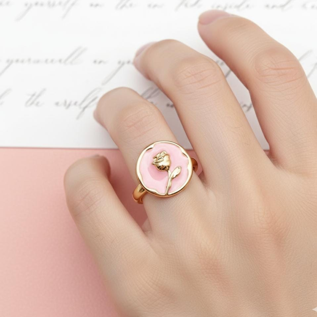 Blush Bloom Statement Ring