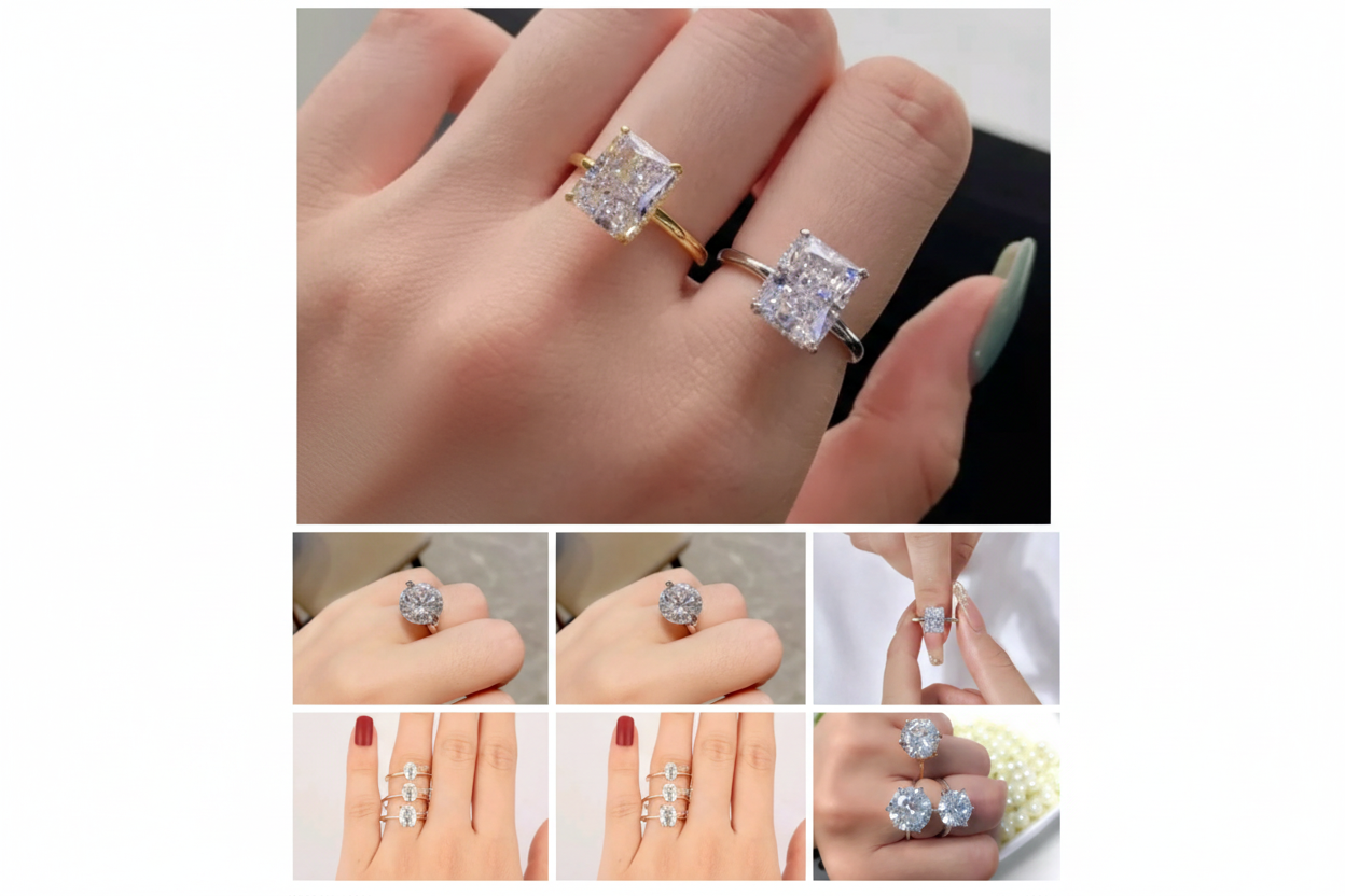 Luxury Solitaire Ring Set 💎✨