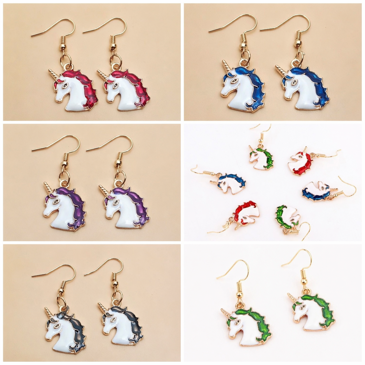 Unicorn Charm Earrings – Cute & Magical