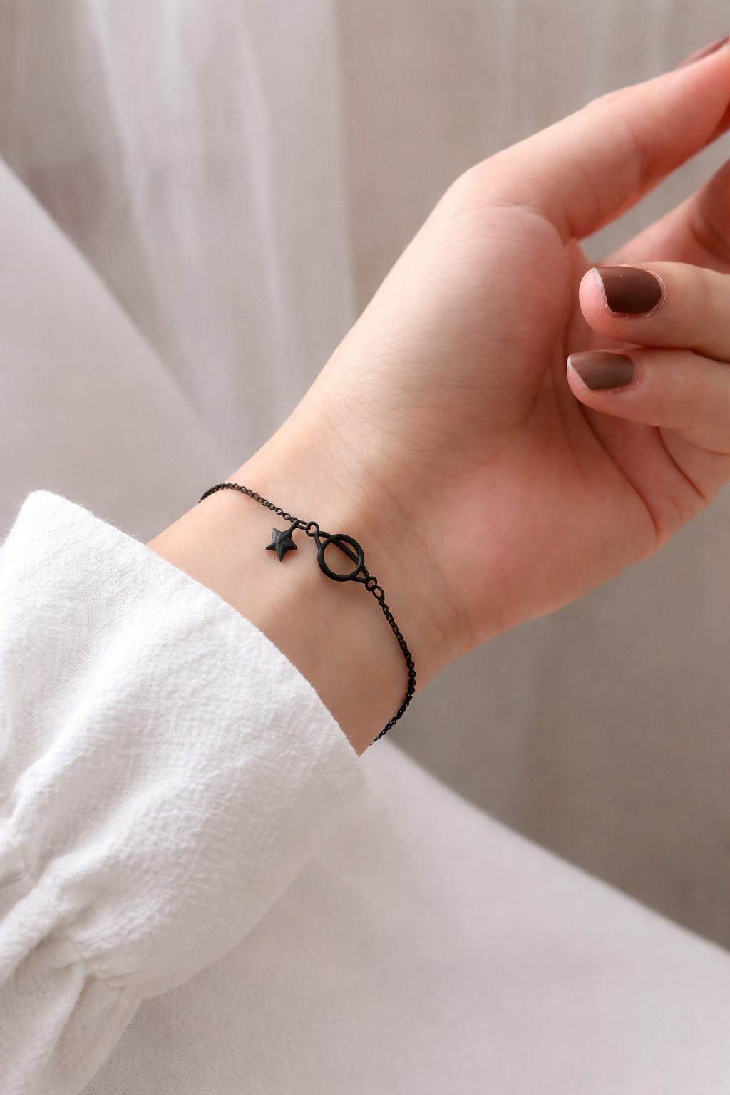 Midnight Galaxy Matte Black Bracelet