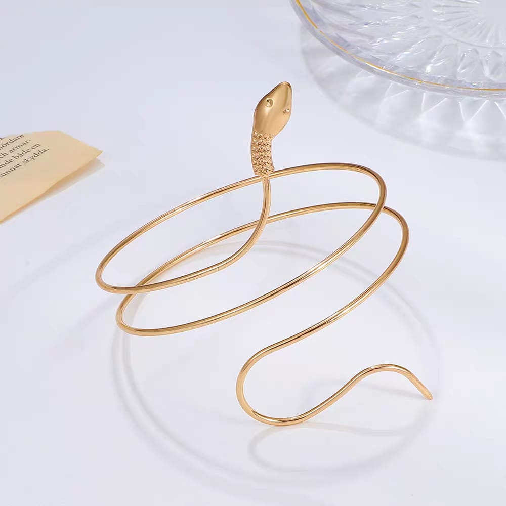 Elegant Snake Wrap Arm Cuff
