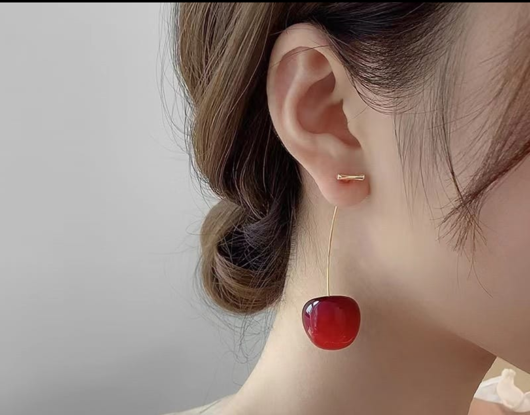 The Cerise Drop Earrings