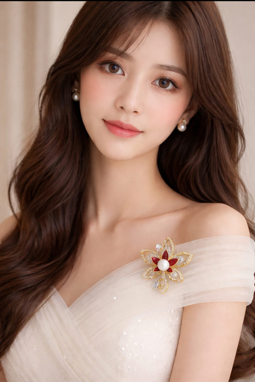 Elegant Blossom Pearl Brooch