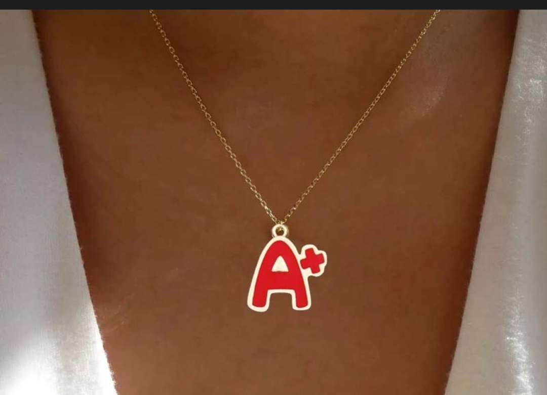A+ Letter Pendant Necklace