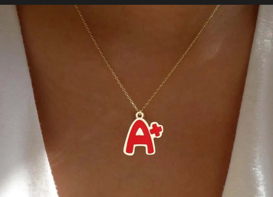 A+ Letter Pendant Necklace
