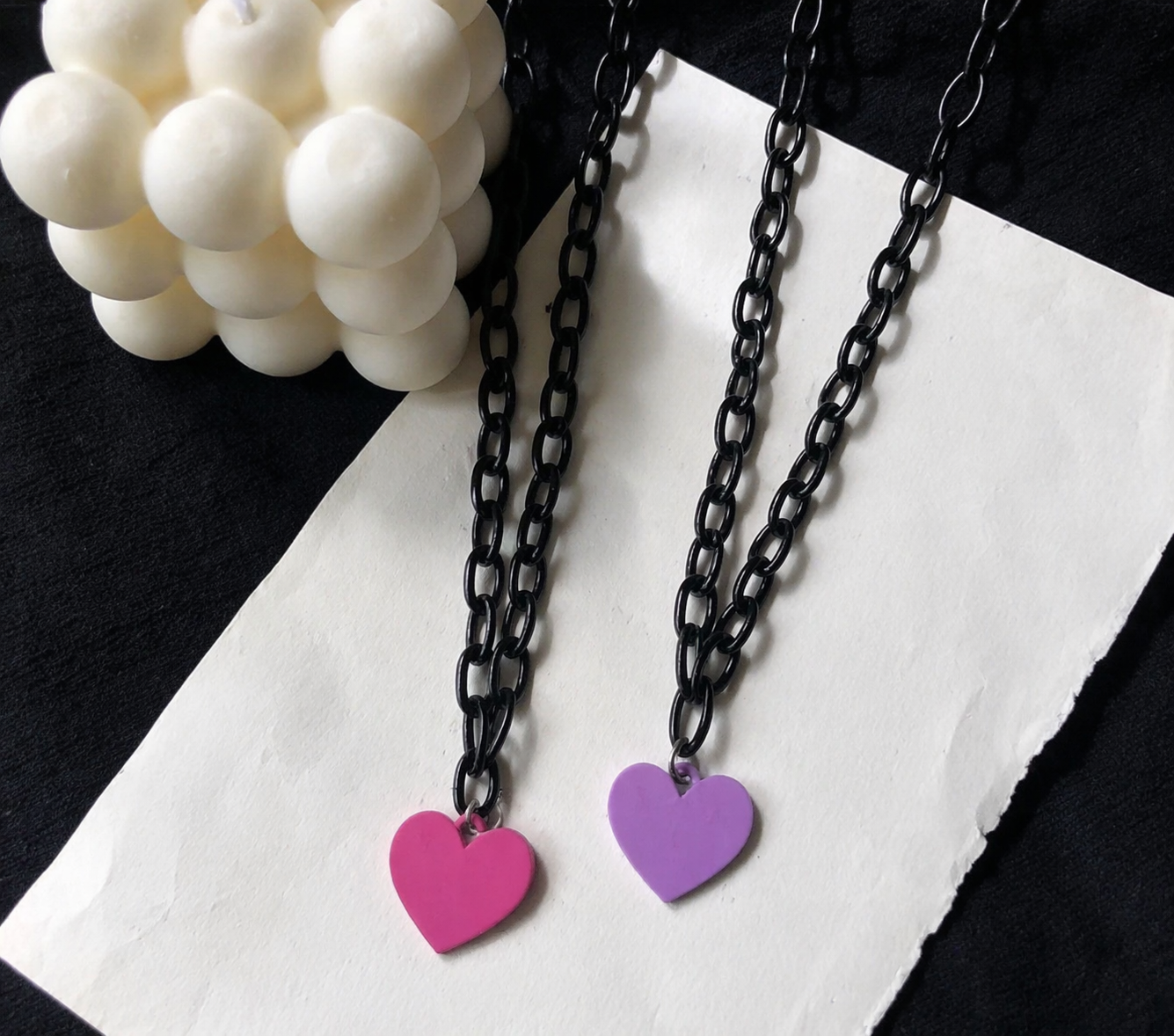 Pop Charm Heart Chain Necklace