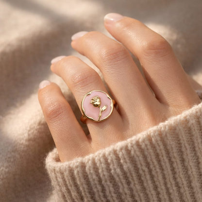 Blush Bloom Statement Ring