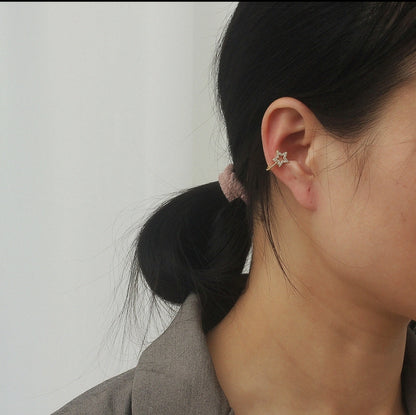 Gold Star Nose Stud with Gemstone Accents