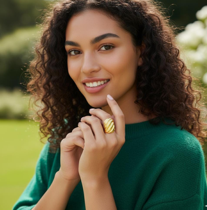 Vintage Oval Pearl Statement Ring