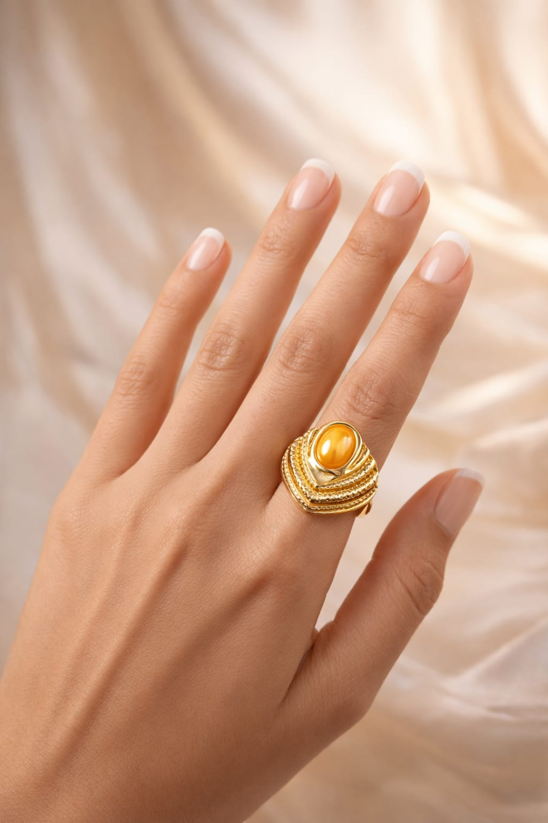 Royal Gem Layered Statement Ring