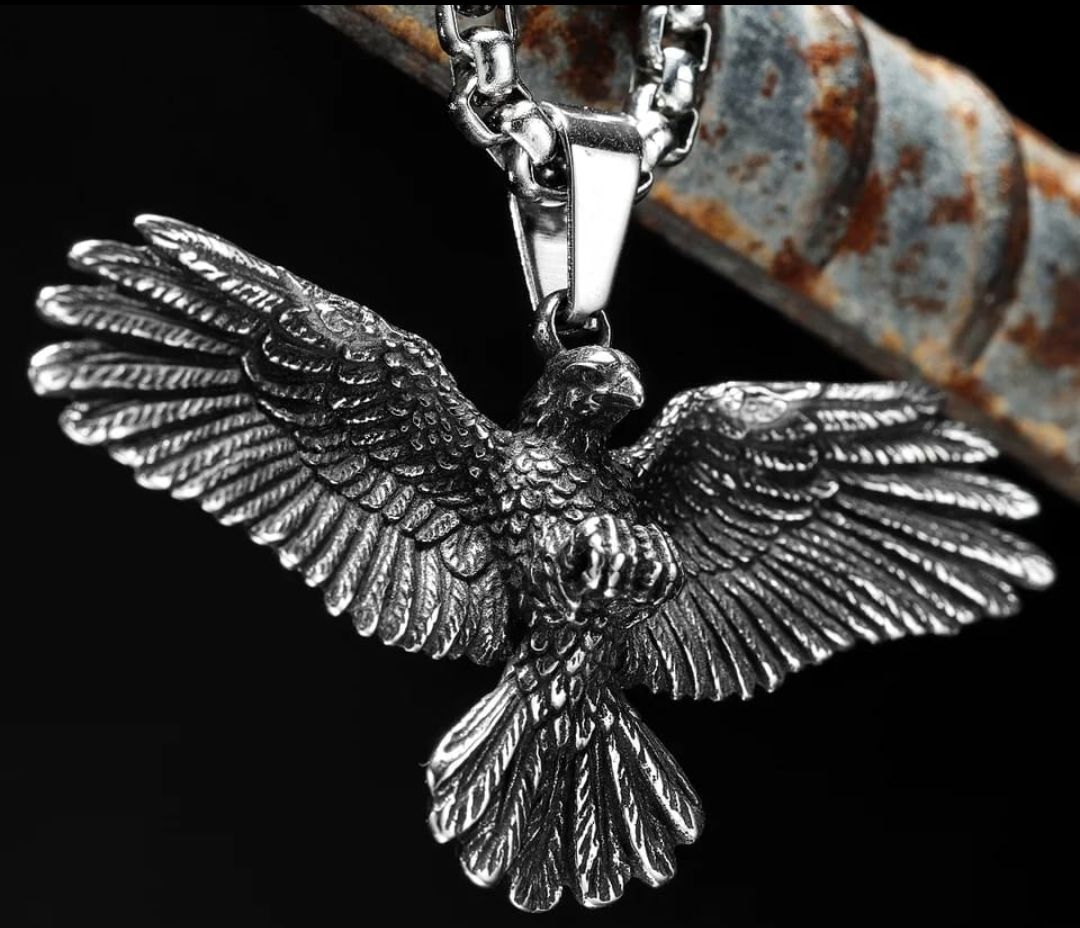 Vintage Eagle Statement Necklace