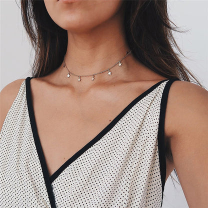 ✨ Elegant Star Charm Choker Necklace ✨