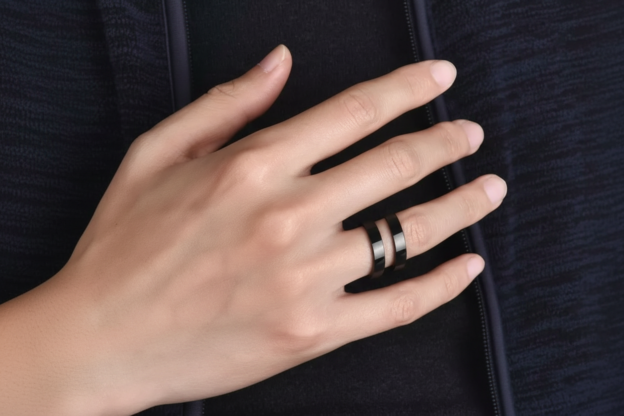 Dual Band Open Ring 🖤