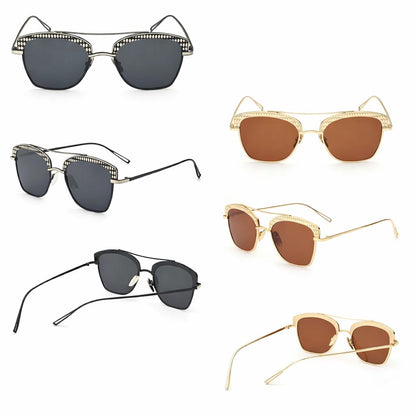 Polarized Designer Sunglasses – Premium Metal Frame | UV Protection