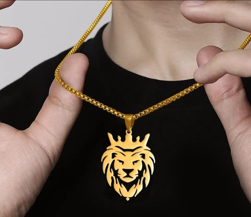 Royal Lion Crest Necklace