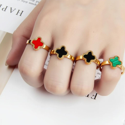 Clover Charm Color Ring