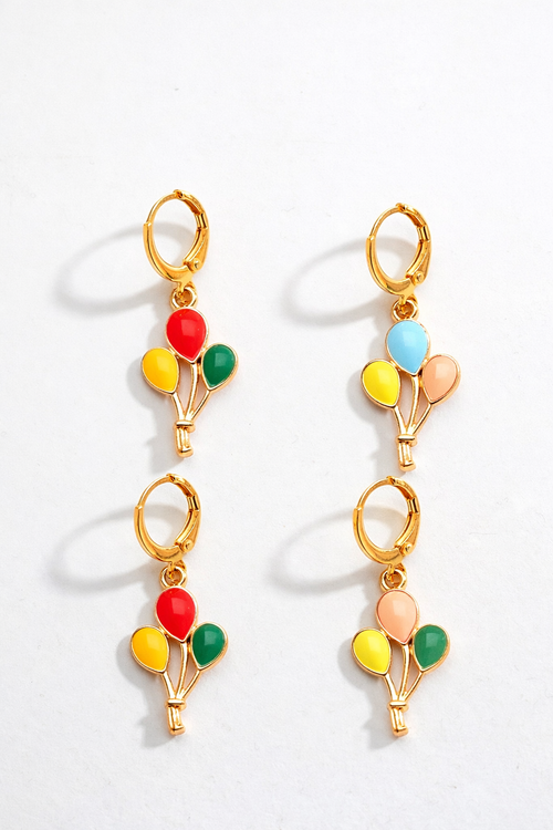 Colorful Balloon Charm Dangle Earrings