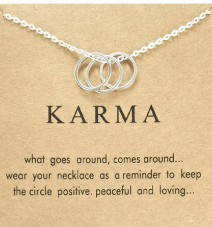Karma Circle Pendant Necklace