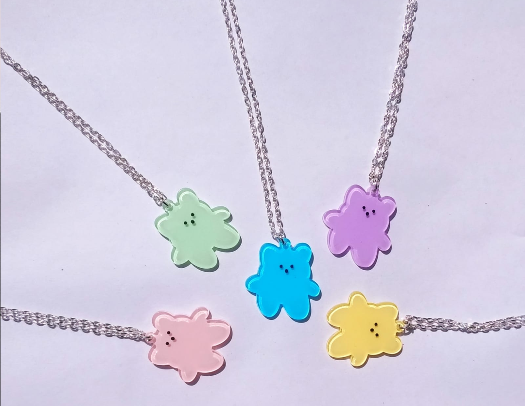 Cute Candy Bear Pendant Necklace
