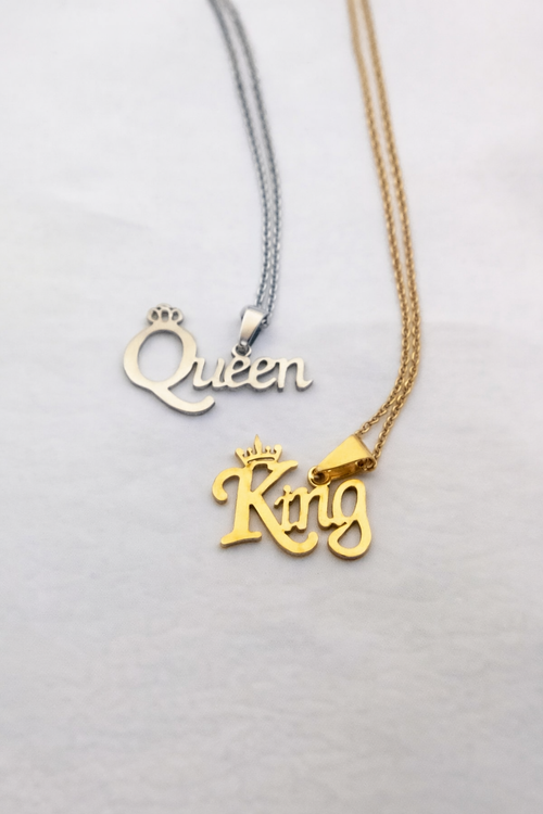 Royal Title Script Necklace
