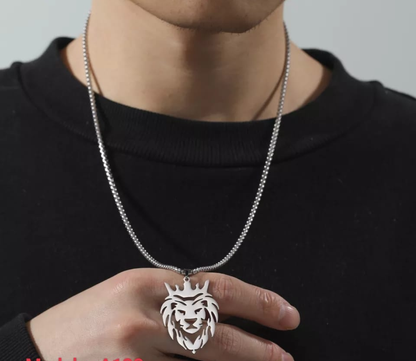 Royal Lion Crest Necklace