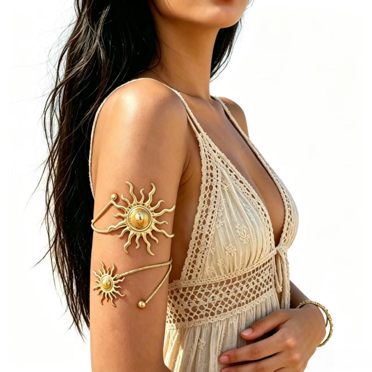 Golden Sun Armlet – Celestial Elegance for Every Occasion