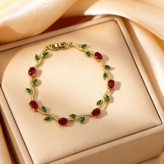 Golden tulip bracelet for women