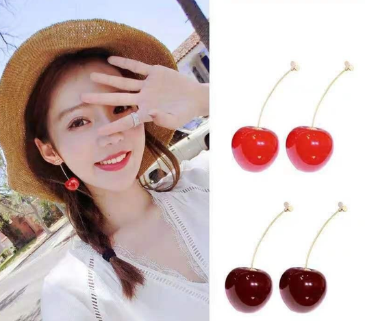The Cerise Drop Earrings