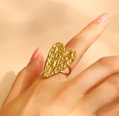 Molten Heart Statement Ring
