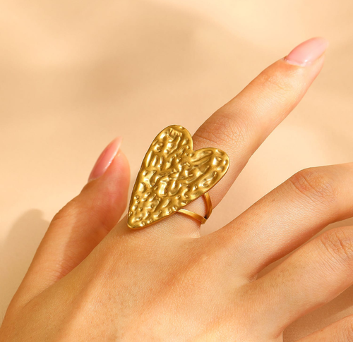Molten Heart Statement Ring
