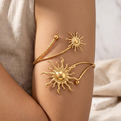 Golden Sun Armlet – Celestial Elegance for Every Occasion