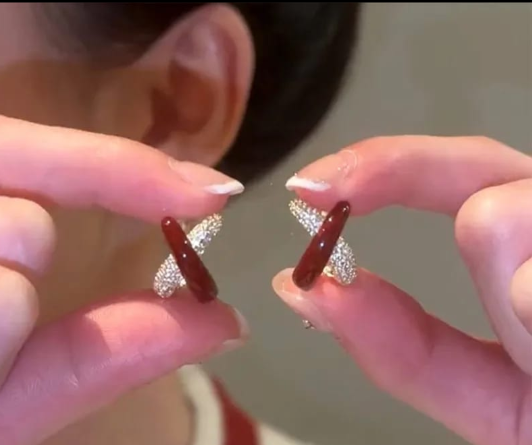 Modern Cross Band Statement Earrings