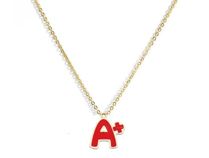 A+ Letter Pendant Necklace