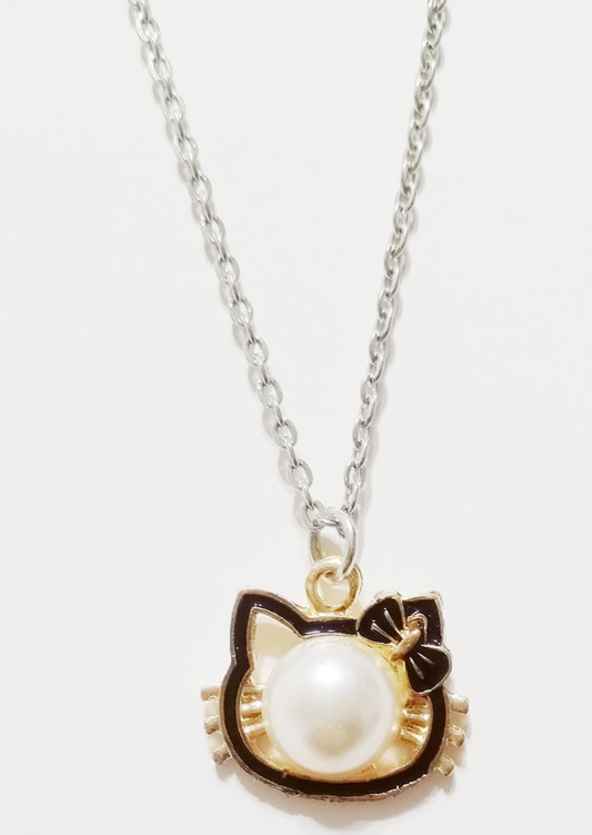 Cute Cat Love Pendant Necklace