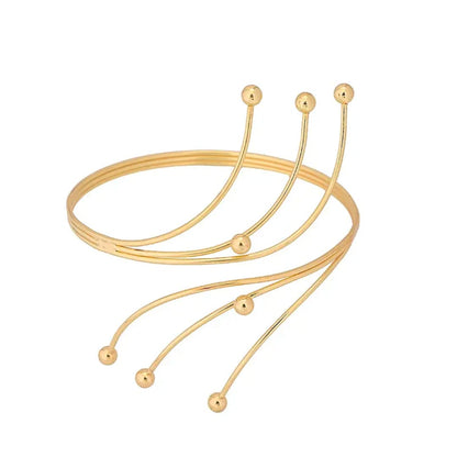 Elegant Gold-Tone Arm Cuff