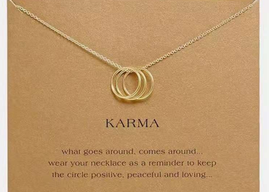 Karma Circle Pendant Necklace