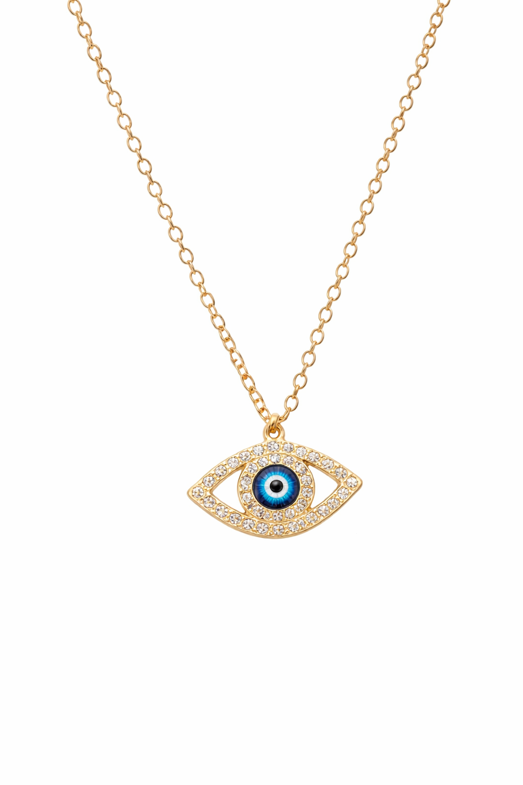 Crystal Evil Eye Protection Necklace