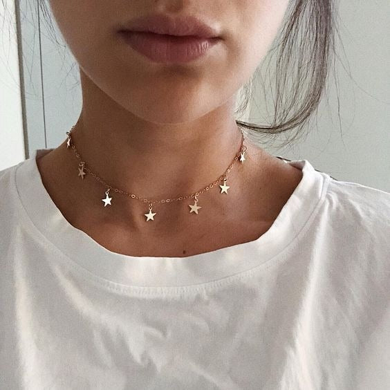 ✨ Elegant Star Charm Choker Necklace ✨