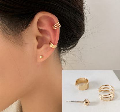 Minimal Ear Cuff Set – Sleek Everyday Style