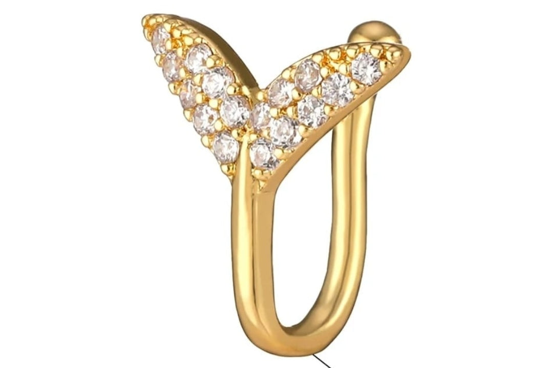 Mermaid tail nose ring