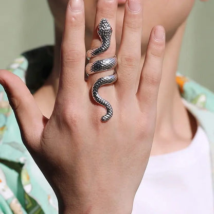 Snake Wrap Finger Ring | Korean Style Statement Ring