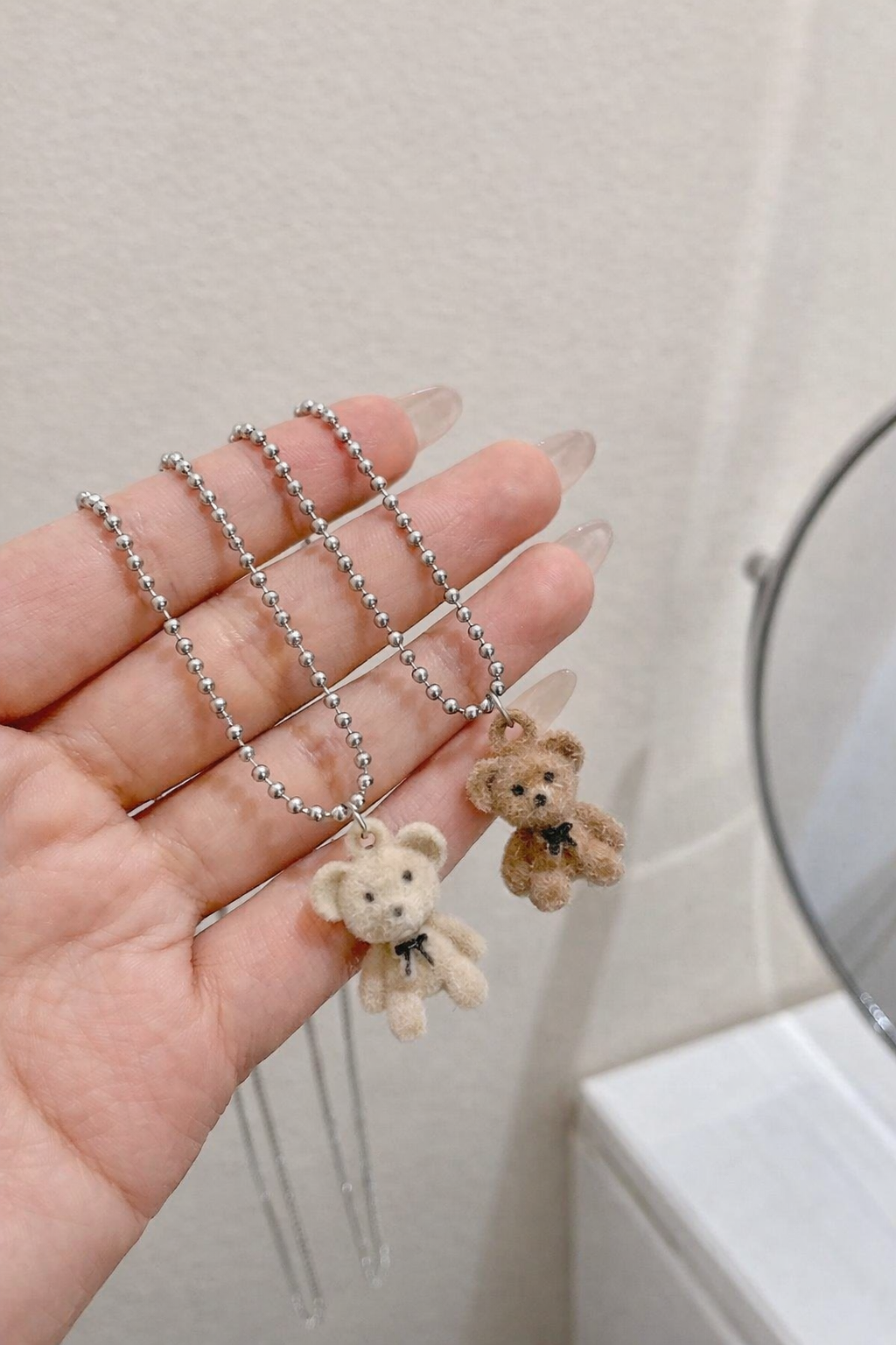 🧸 Cute Teddy Bear Pendant Necklace