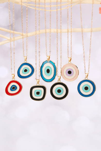 Colorful Evil Eye Protection Pendant Necklace