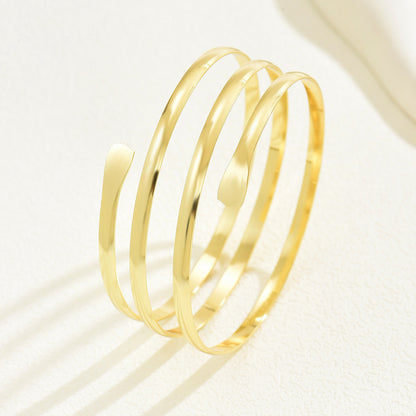 Triple Band Arm Cuff – Minimal Statement Elegance