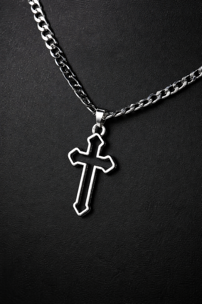 Classic Cross Pendant Chain Necklace