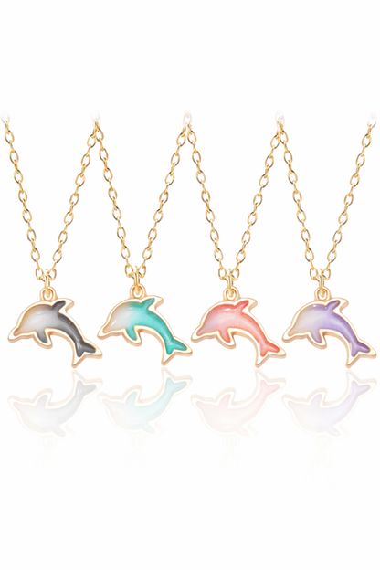 Cute Dolphin Charm Necklace