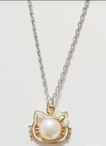 Cute Cat Love Pendant Necklace
