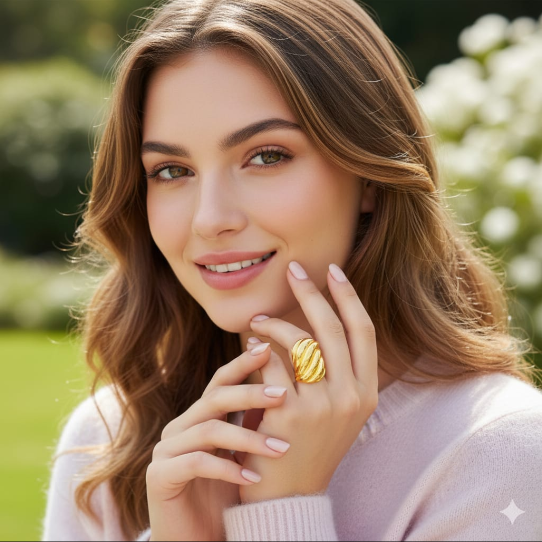 Vintage Oval Pearl Statement Ring